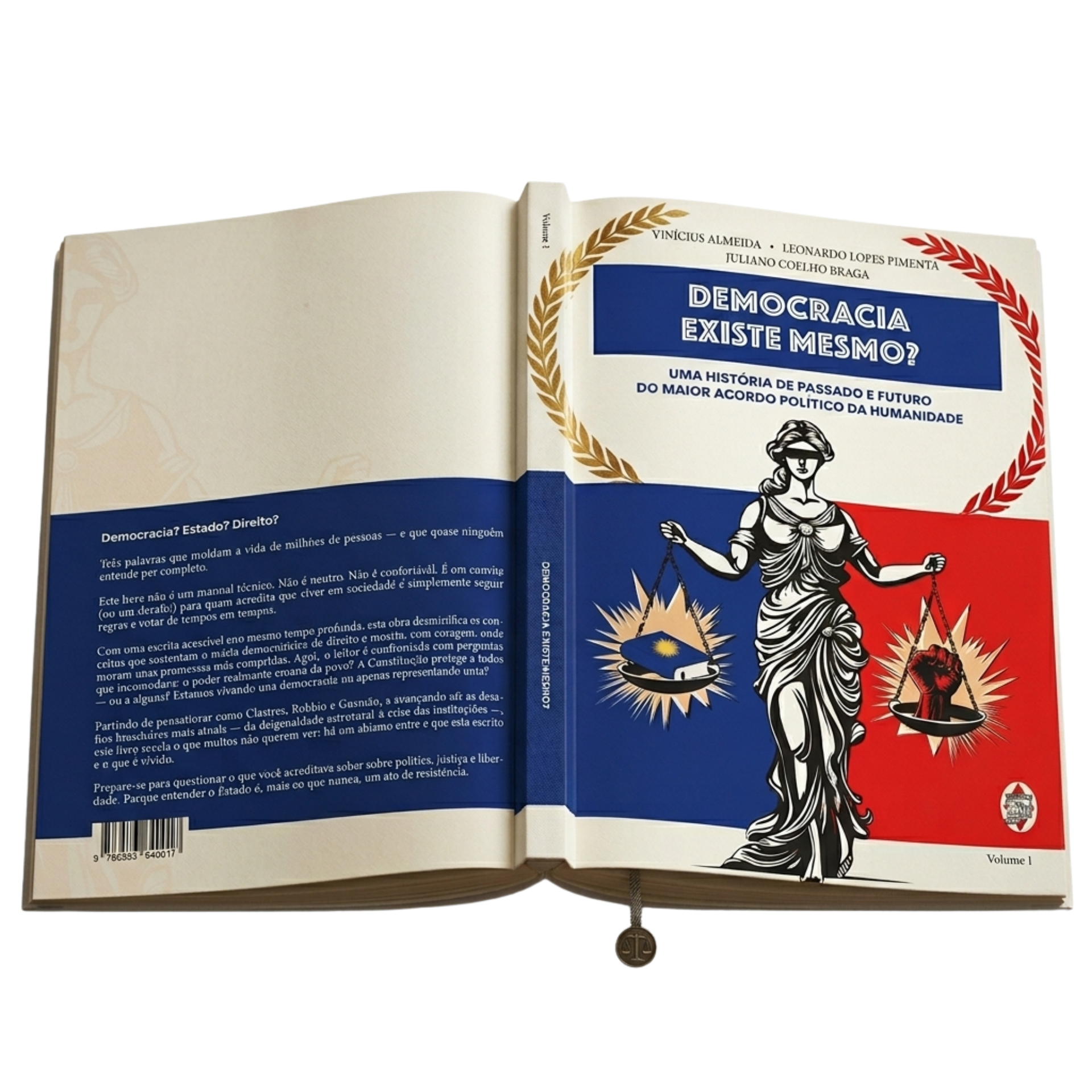 Democracia Existe Mesmo? — capa do livro